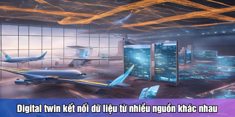 Digital twin kết nối dữ liệu từ nhiều nguồn khác nhau