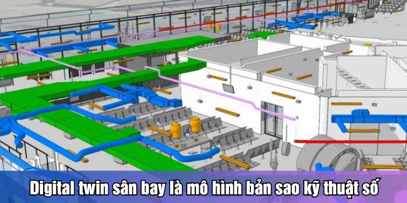 Digital twin sân bay là mô hình bản sao kỹ thuật số